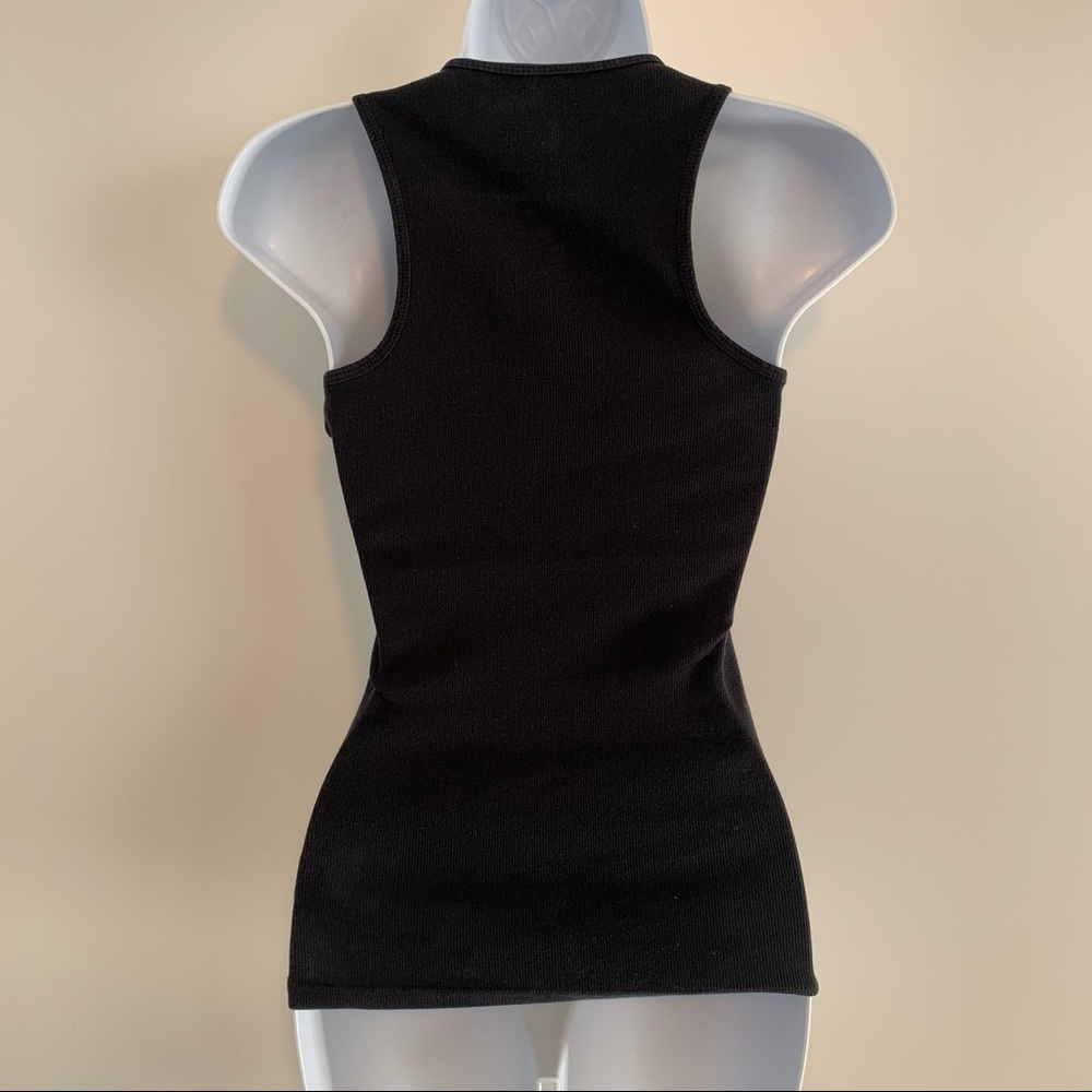Guess Logo Ribbed Tank Top - Picture 2 of 7